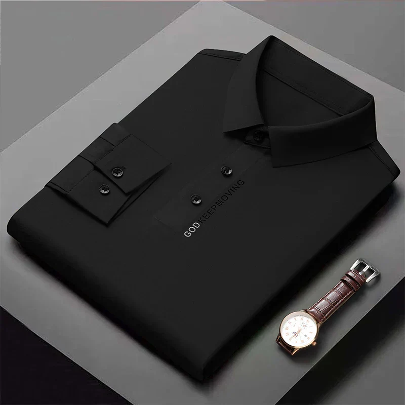 Premium Modern Minimalist Long-Sleeve Polo Shirt