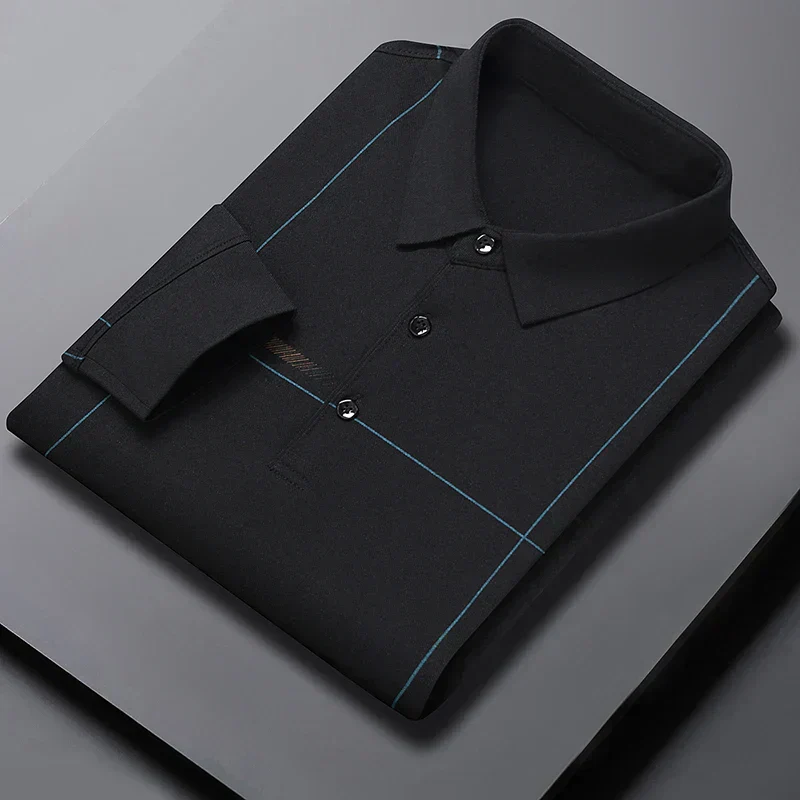 Premium Long-Sleeve Modern Polo Shirt