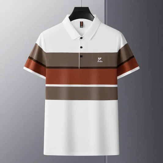 Premium Multi-Stripe Classic Polo T-Shirt