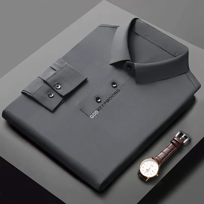 Premium Modern Minimalist Long-Sleeve Polo Shirt