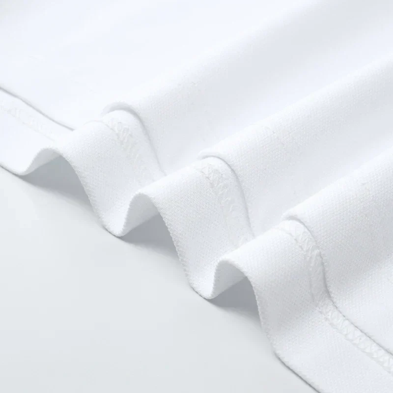 Premium Zip-Collar Contrast-Panel Polo T-Shirt